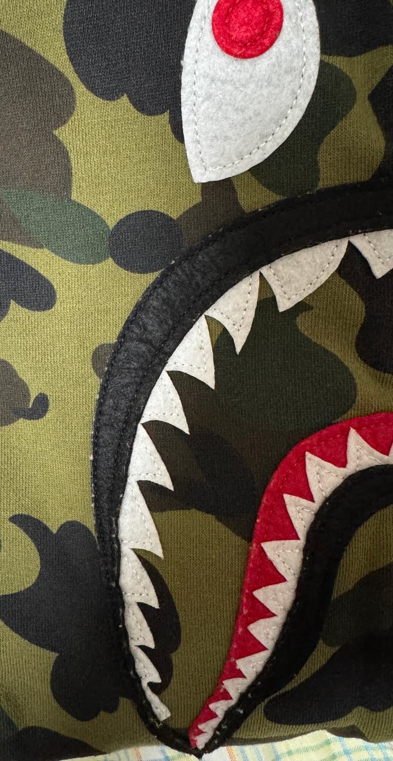 베이프 리버시블 아미그린 후드집업 2xl 상품이미지3