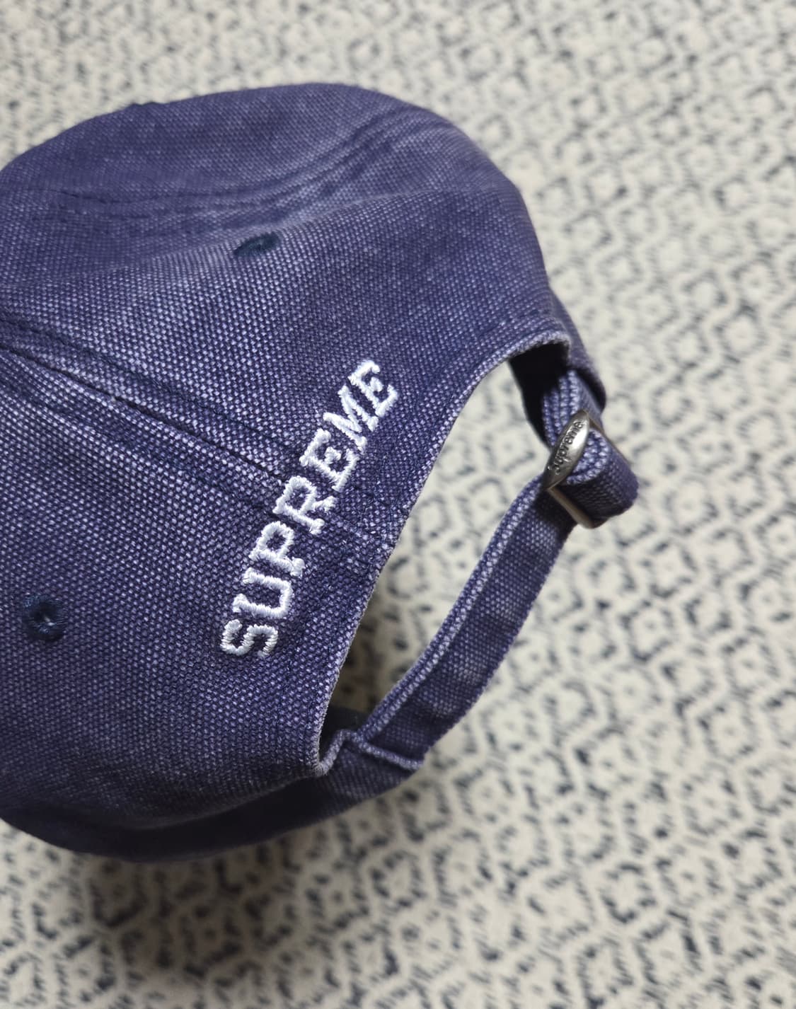 슈프림 S로고 볼캡 데님 피그먼트 네이비 OS 상품이미지4