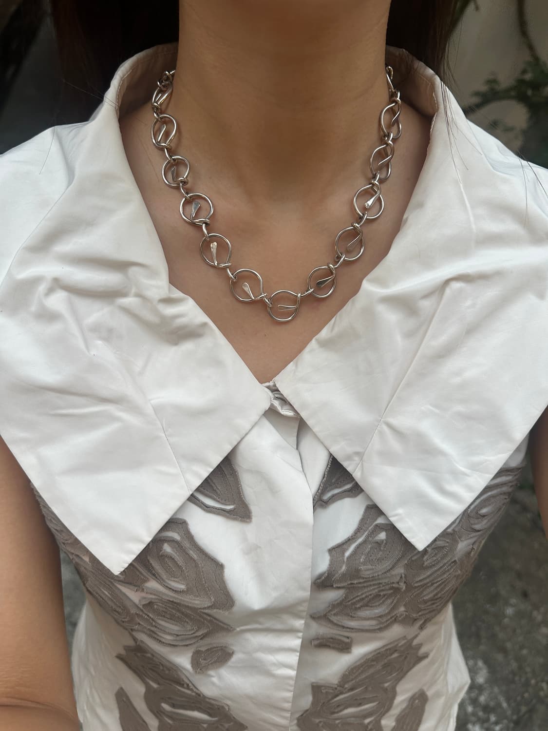 Mexico Agua Circle 925Silver Necklace  상품이미지9