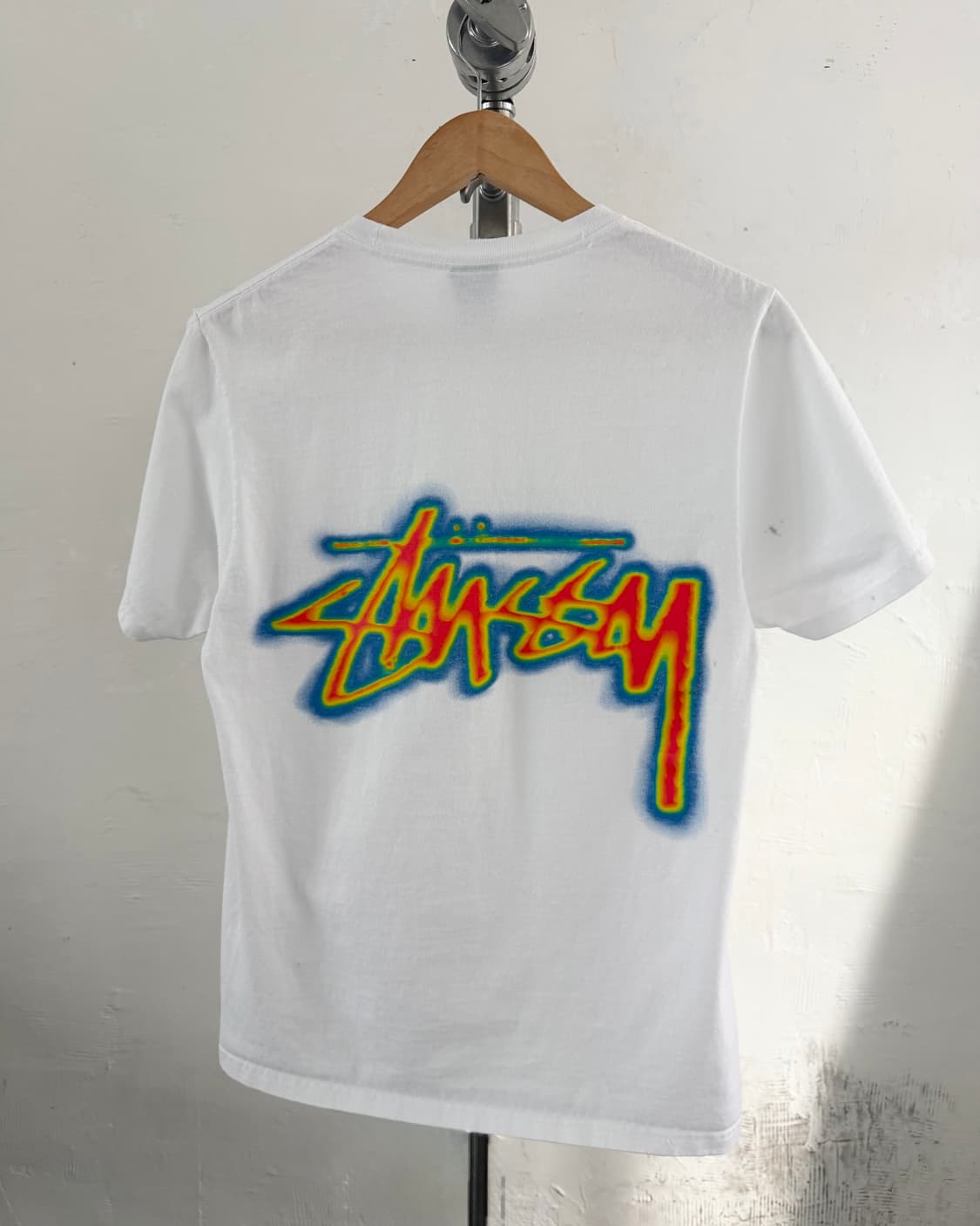 Stussy 스투시 스프레이 화이트컬러 코튼 티셔츠 상품이미지6