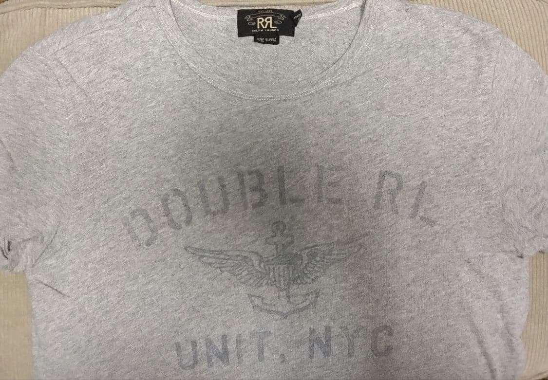 RRL 더블알엘 유니언 NYC 밀리터리 윙 그래픽 반팔티 상품이미지4