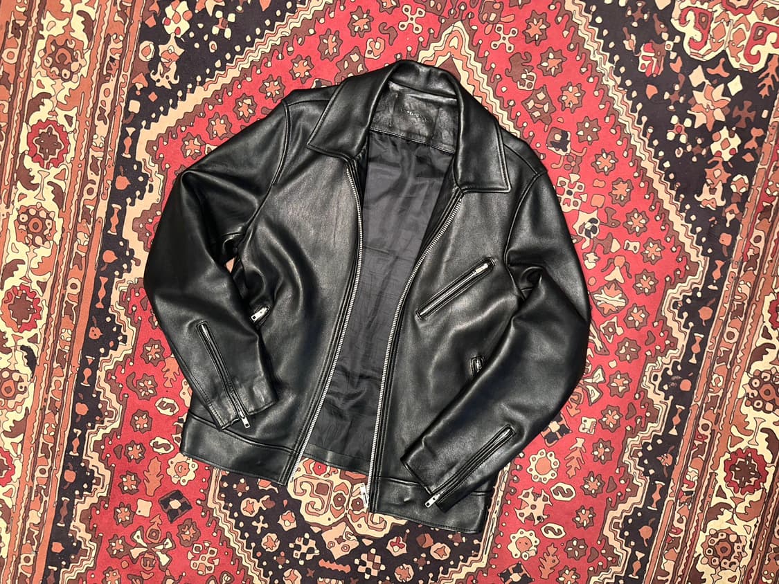 ( L ) 바이커가죽 바이커자켓 라이더자켓 양가죽자켓 봄버자켓 상품이미지6