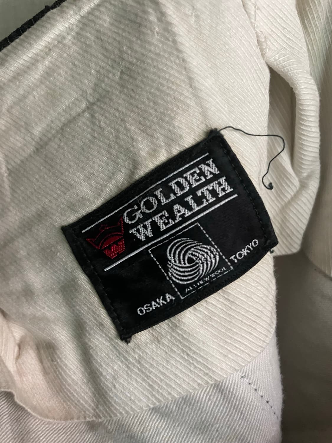 80s 일본  블랙 스트라이프 테일러 슬랙스 상품이미지9