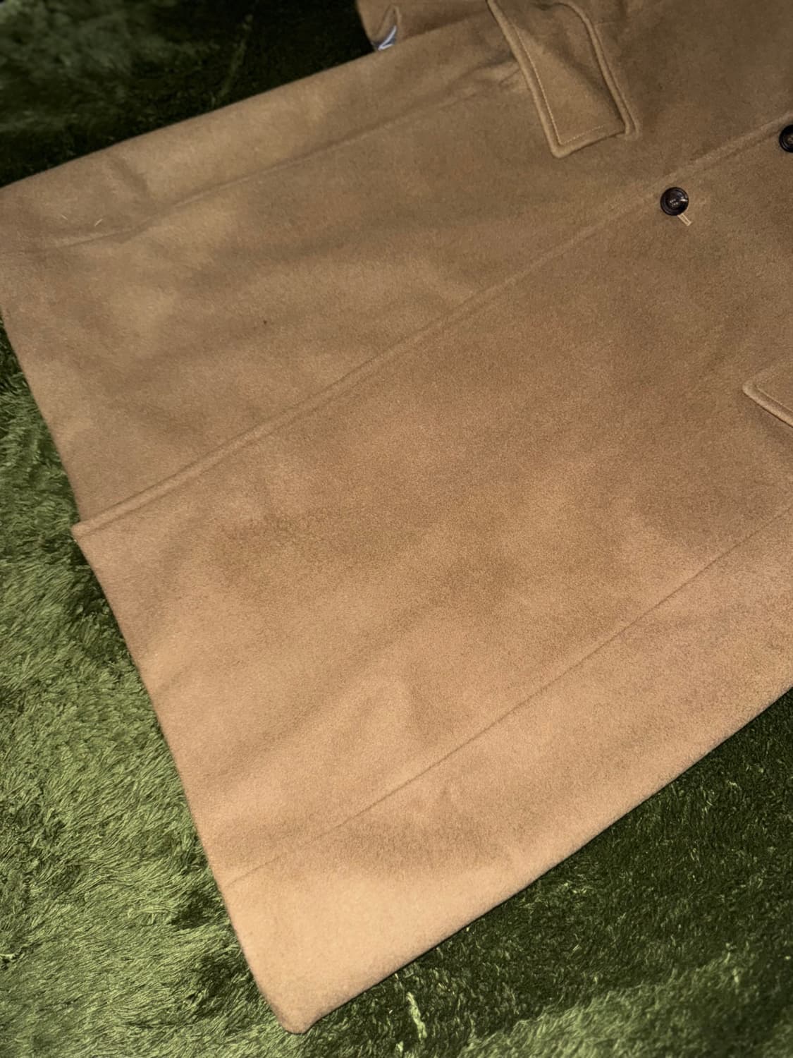 [L] 언어펙티드 21FW 오버사이즈드 체스터필드 코트 카멜 상품이미지5