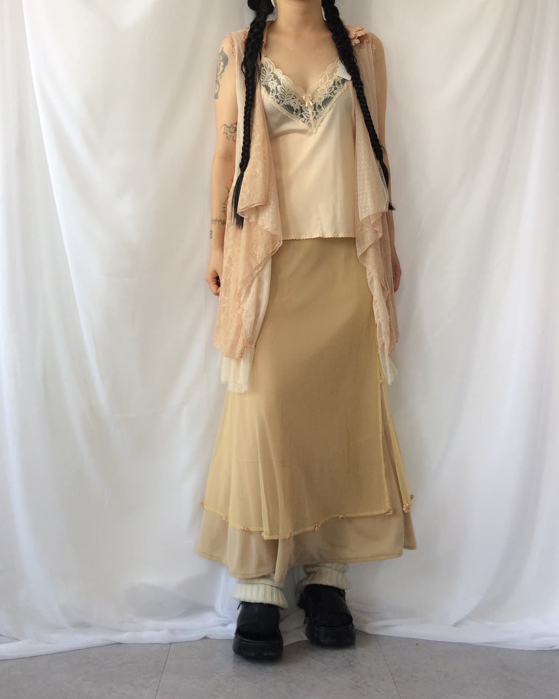 Lace point slip sleeveless 상품이미지1