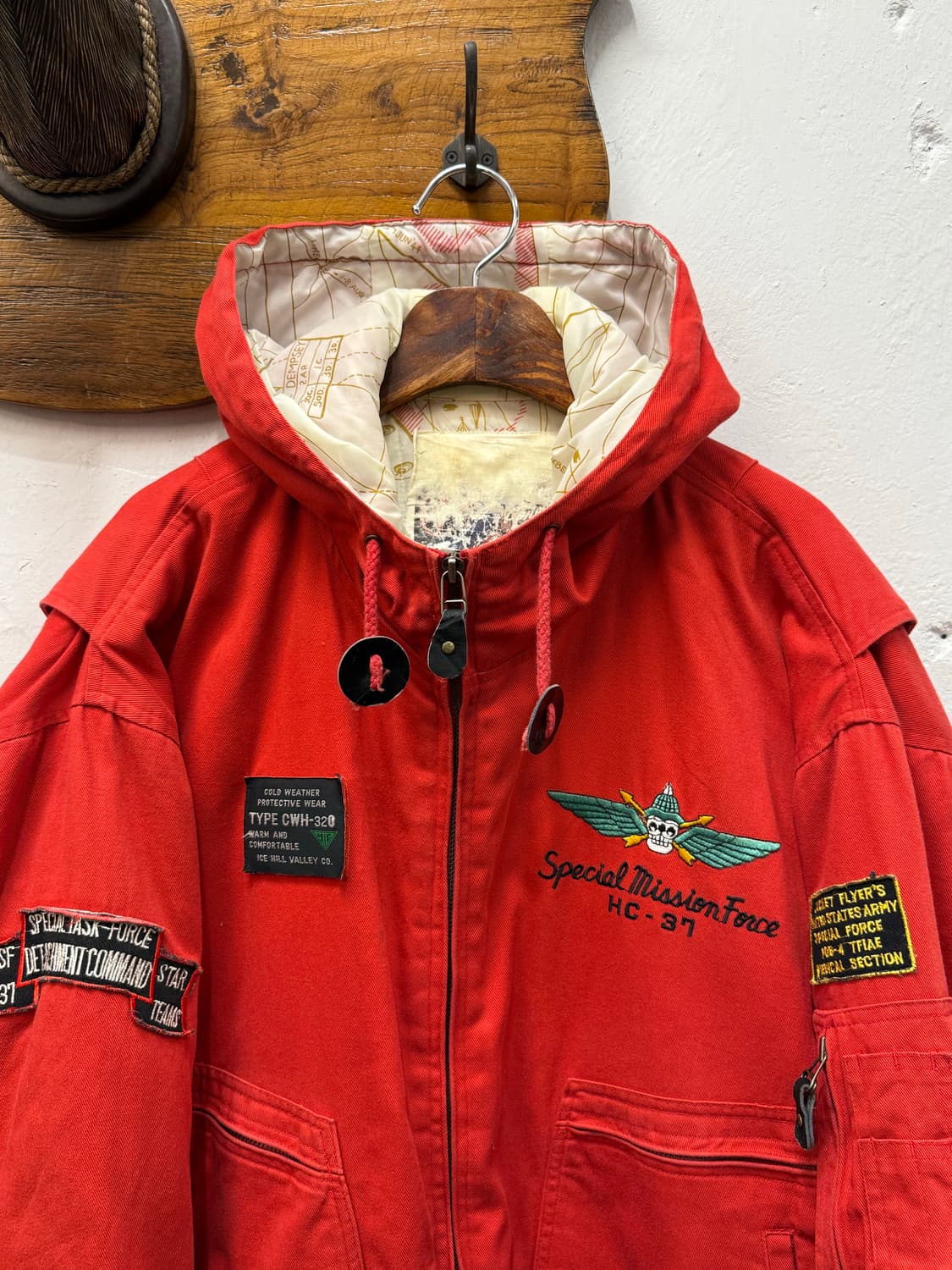 L) 90s Airborne Division Hooded Flight J 상품이미지2