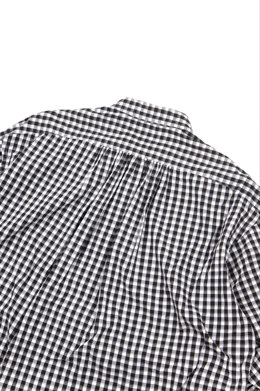 PORTER CLASSIC 롤업 깅엄 체크 셔츠 블랙 상품이미지6