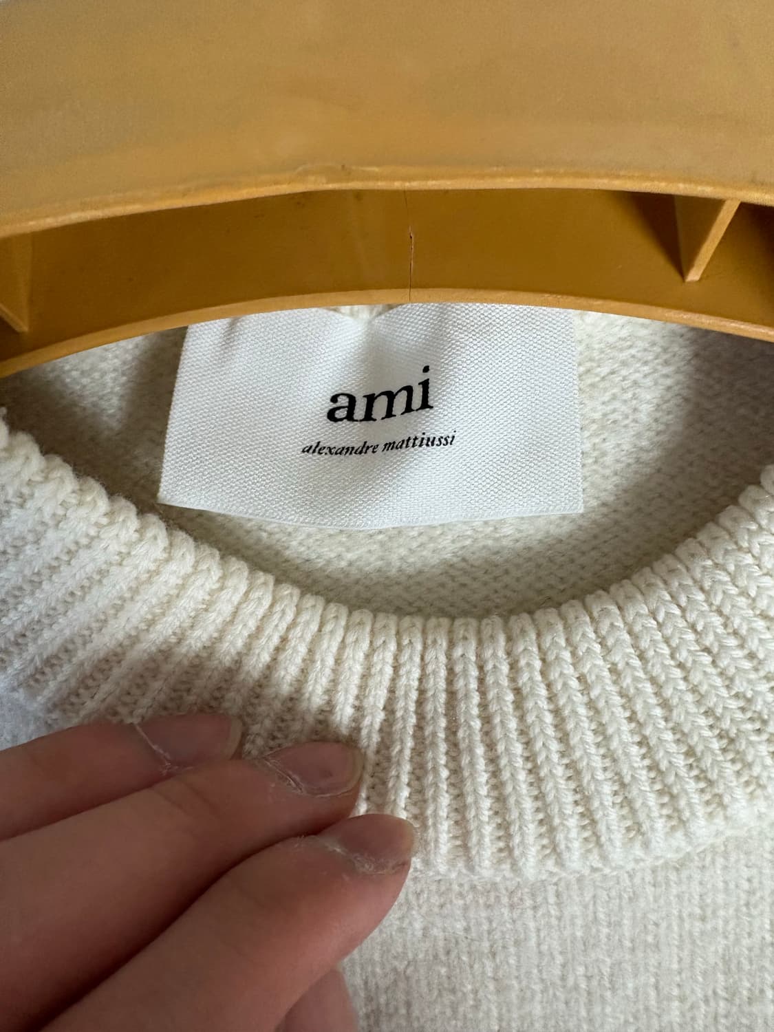 아미 니트 아이보리 S 상품이미지3