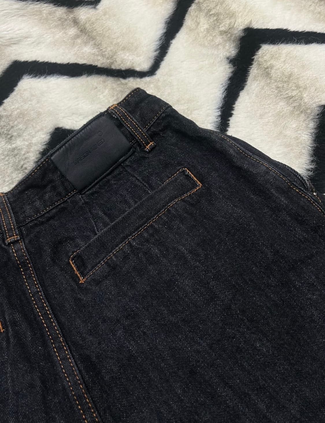 메종미네드 와이드 데님 인디고 팬츠 (48사이즈) 상품이미지4