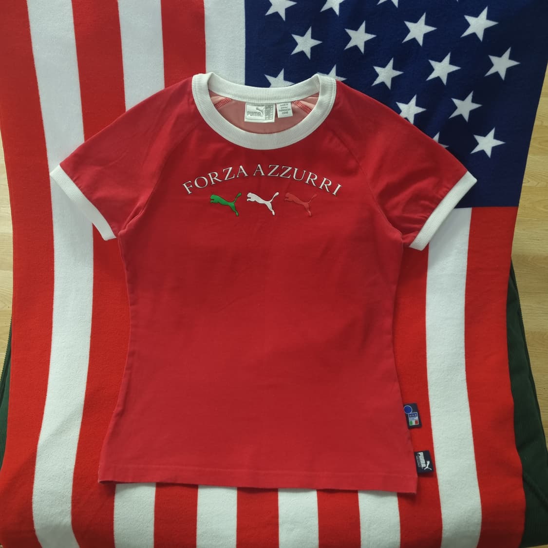 PUMA 푸마 Forza Azzurri 이태리 링거 티셔츠 상품이미지1