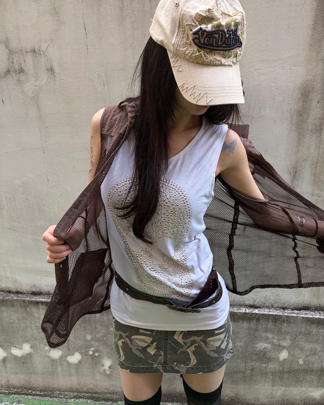 00‘s grunge mesh vest 상품이미지5