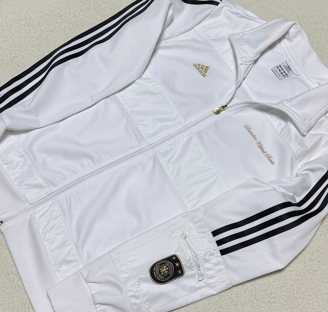 아디다스 독일 국대 엠블럼 흰검 져지 상품이미지3