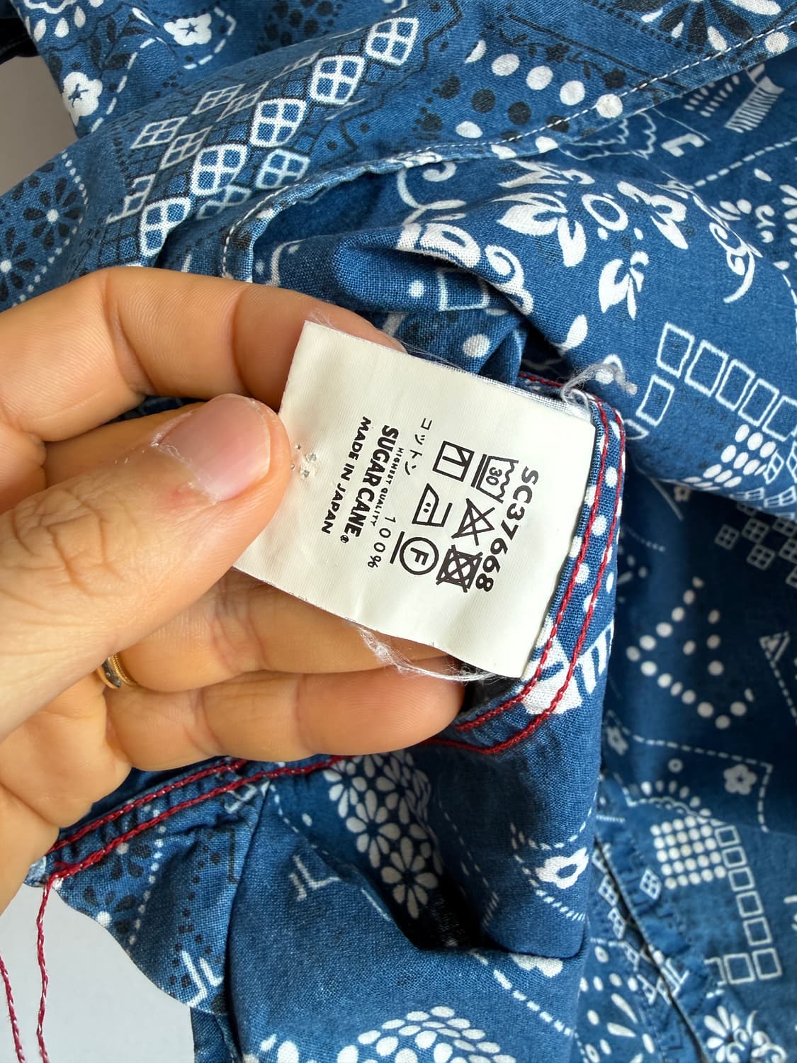 슈가케인(SUGAR CANE) 반팔 셔츠(JAPAN) 상품이미지8