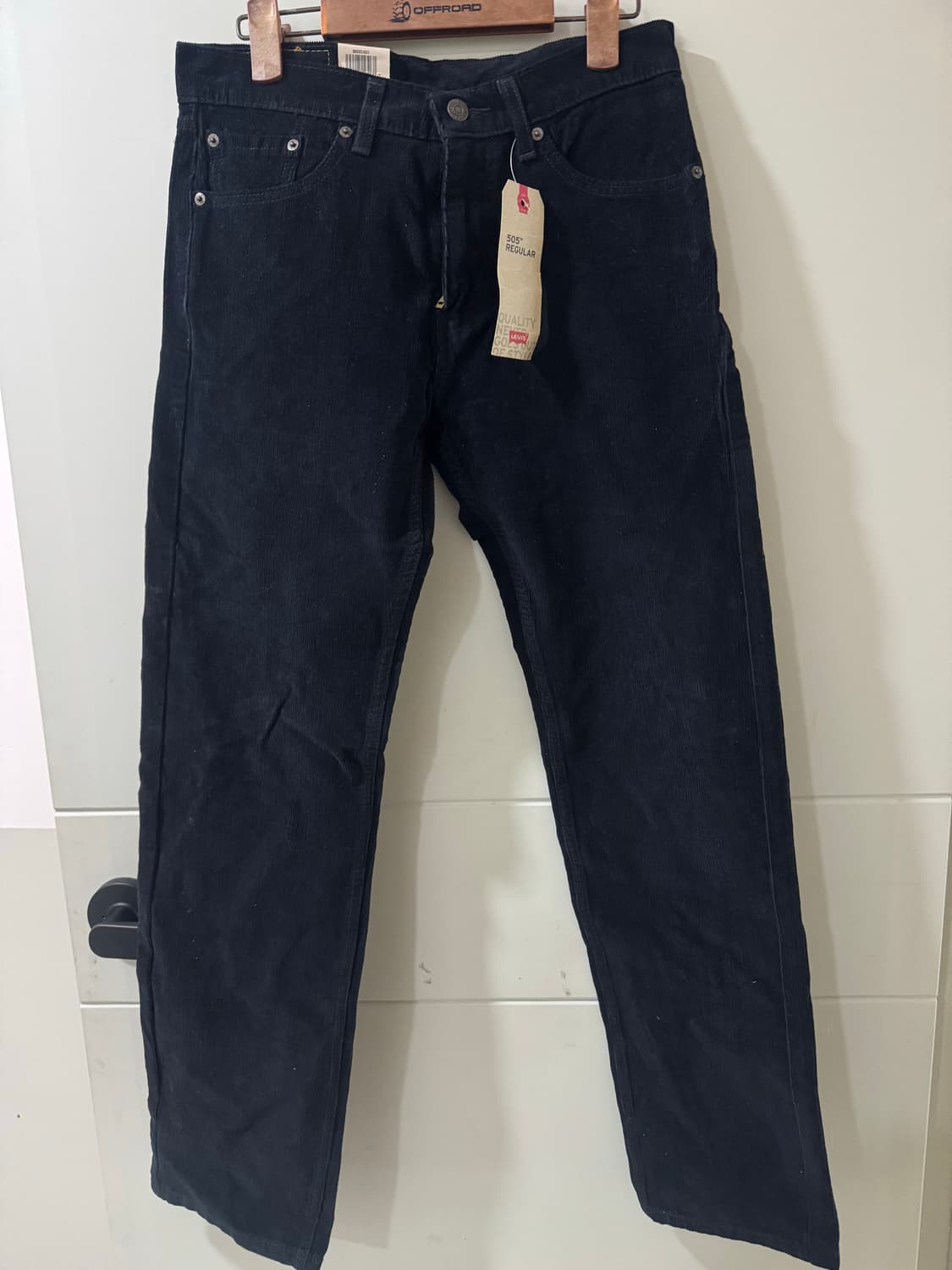 새상품 리바이스 505 코듀로이 블랙팬츠  상품이미지1