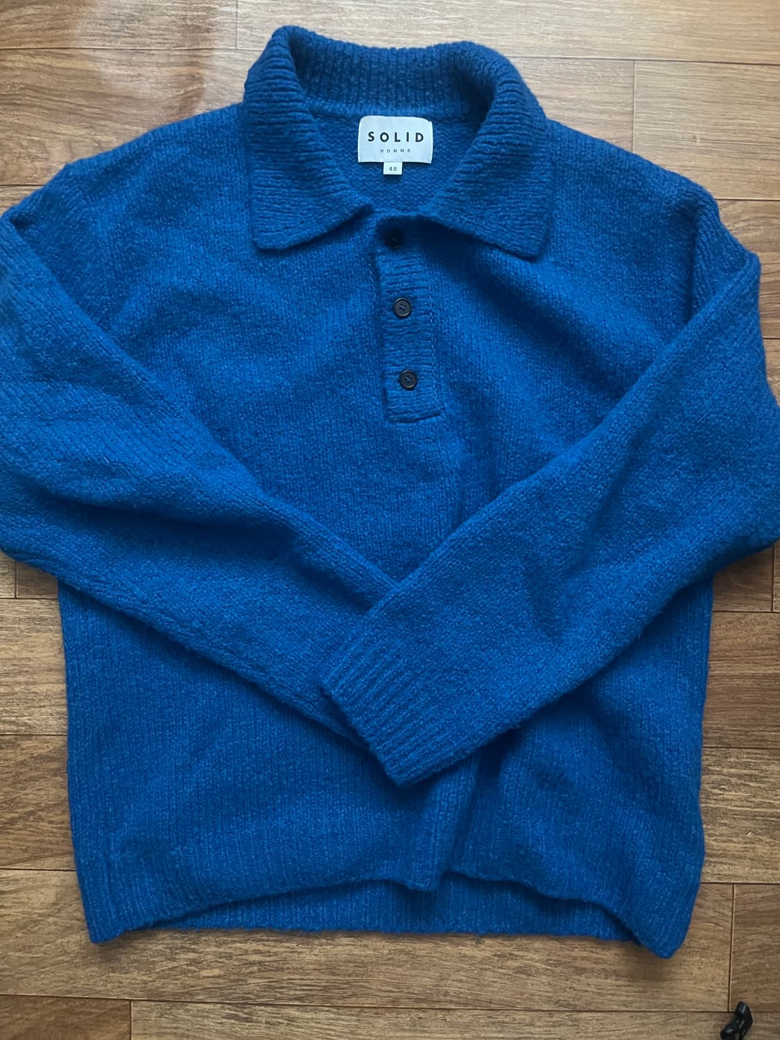 솔리드옴므 카라니트48 블루 상품이미지1