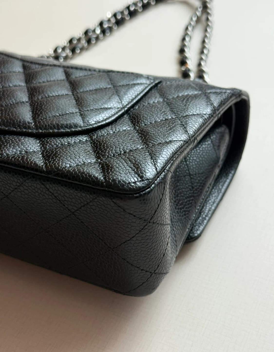 (정품)샤넬 클래식 미듐 캐비어  상품이미지6