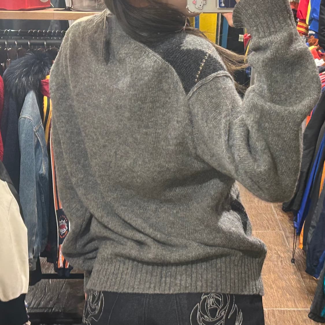 [HI] 아가일 니트 스웨터 상품이미지5