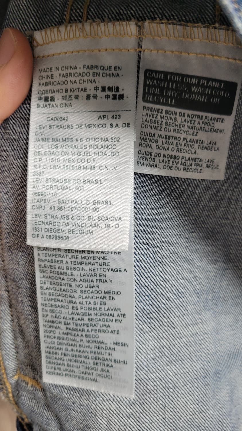 리바이스  여성  청자켓-S사이즈 상품이미지5