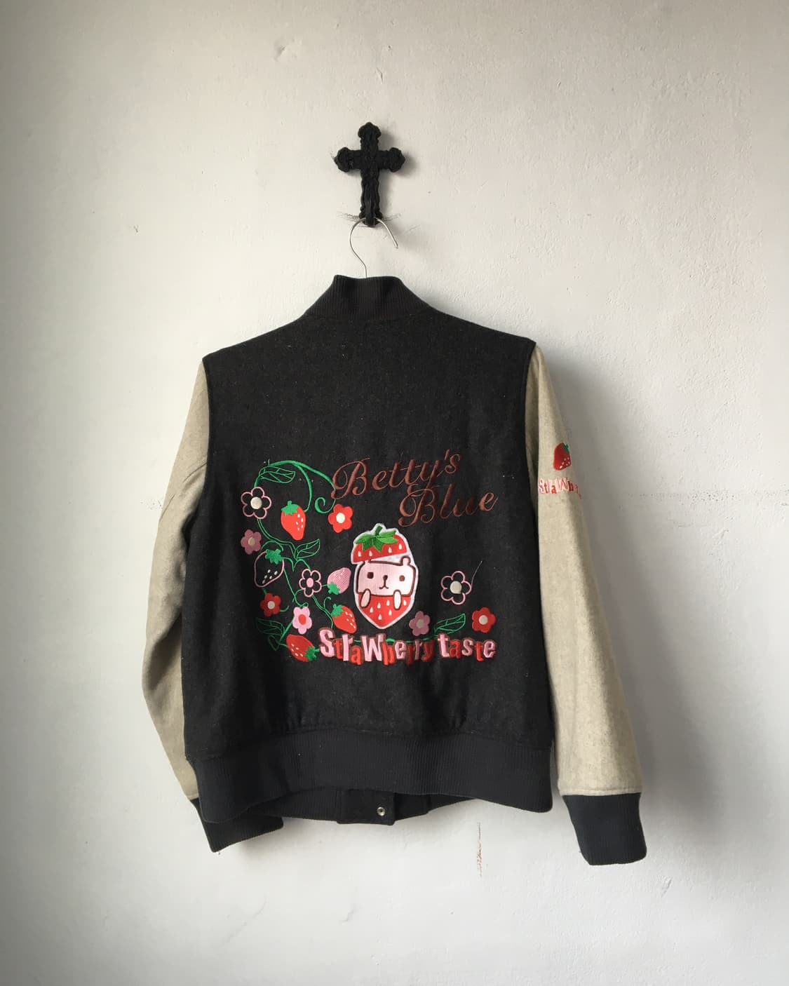 Patch point woolen jacket 상품이미지1