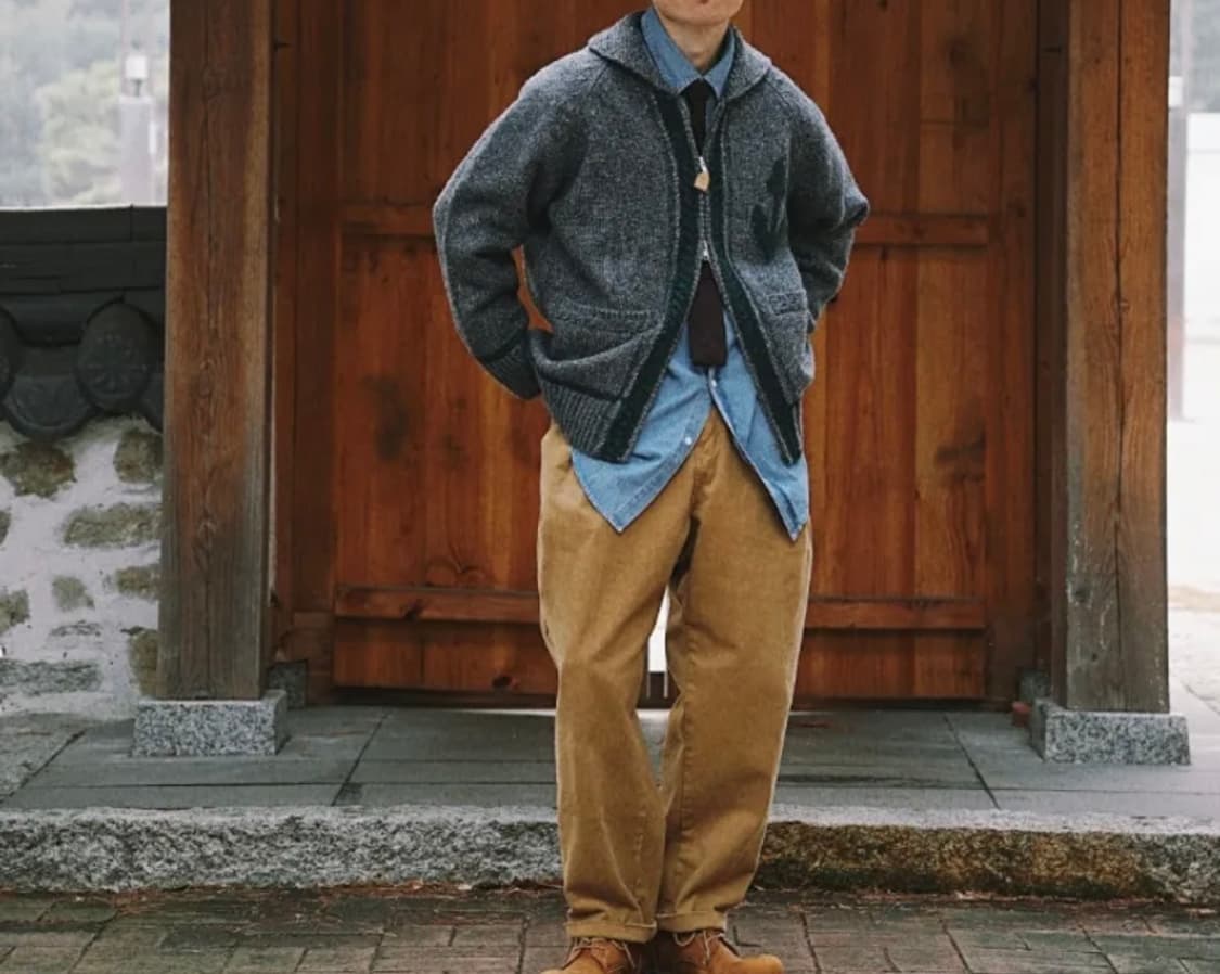 암피스트 Amfeast 앵커 코위찬 가디건 그레이 M 상품이미지4