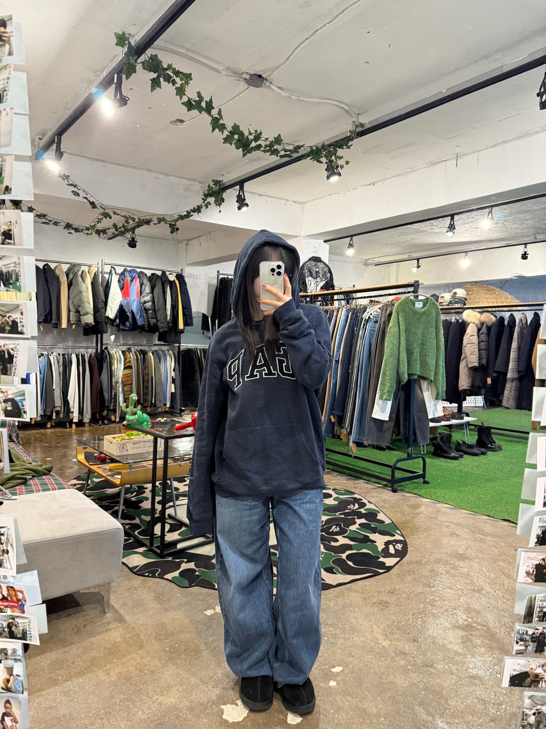 GAP 갭 후드티 네이비 상품이미지3