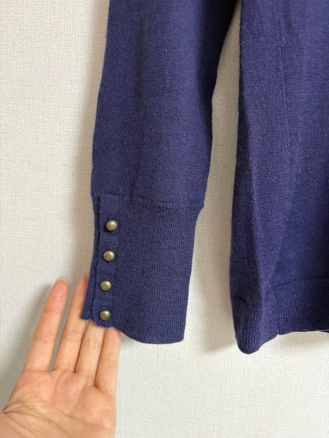 일본 캐미시어 100 브이넥 니트 상품이미지2