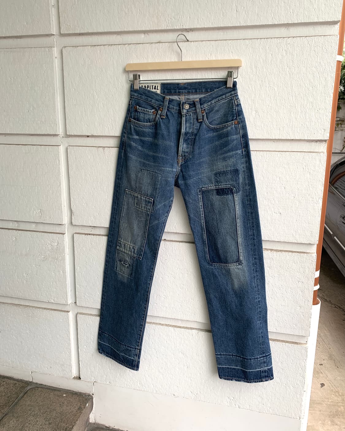 캐피탈 패치 데님 팬츠 상품이미지3