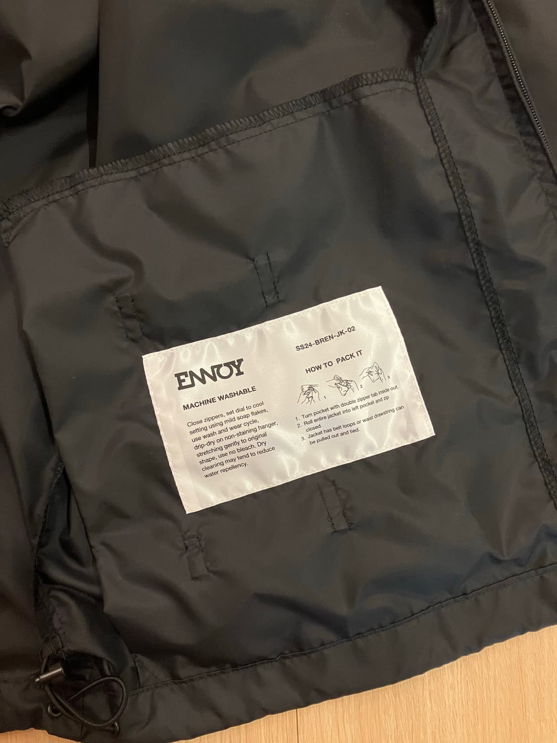 Ennoy 패커블 코치자켓 M 상품이미지4