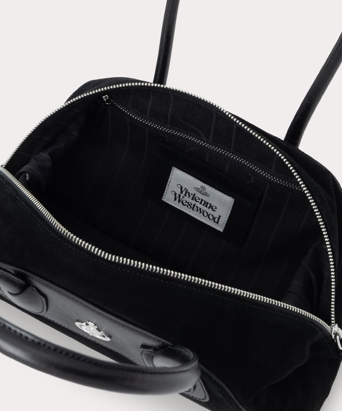 비비안웨스트우드 25fw Shirley 스몰 스웨이드 토트백/블랙 상품이미지4