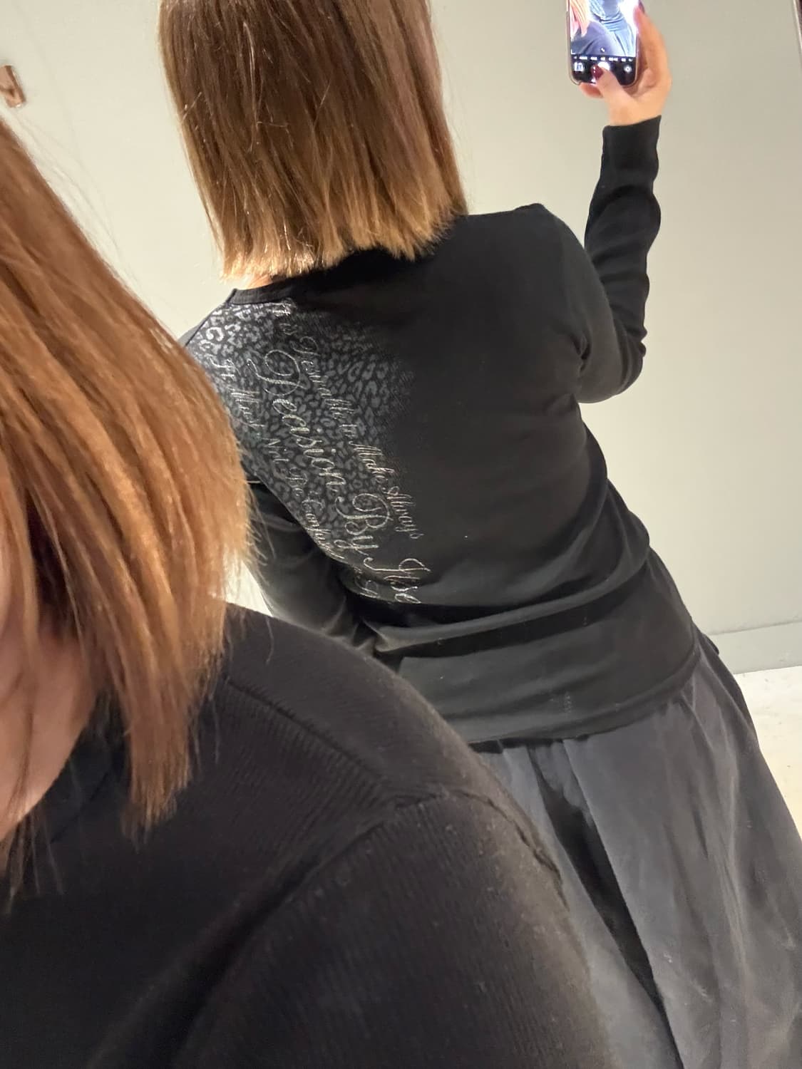 leopard pattern lettering long sleeve 상품이미지3