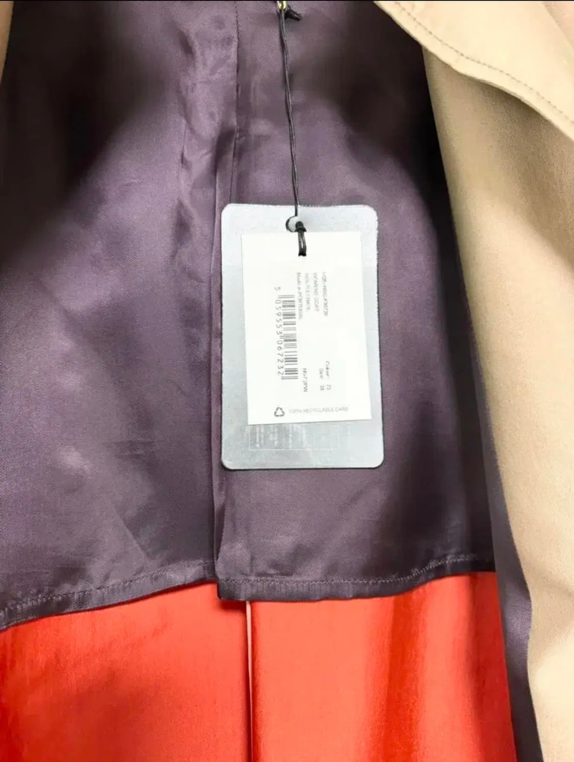 (새상품) 폴스미스 원피스 트렌치 코트 36 (55사이즈) 상품이미지5