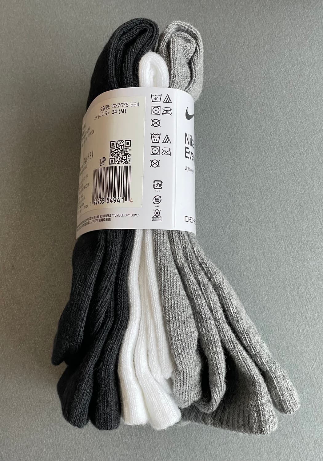 나이키 에브리데이 라이트웨이트 크루 삭스(3켤레) M 신품 상품이미지4