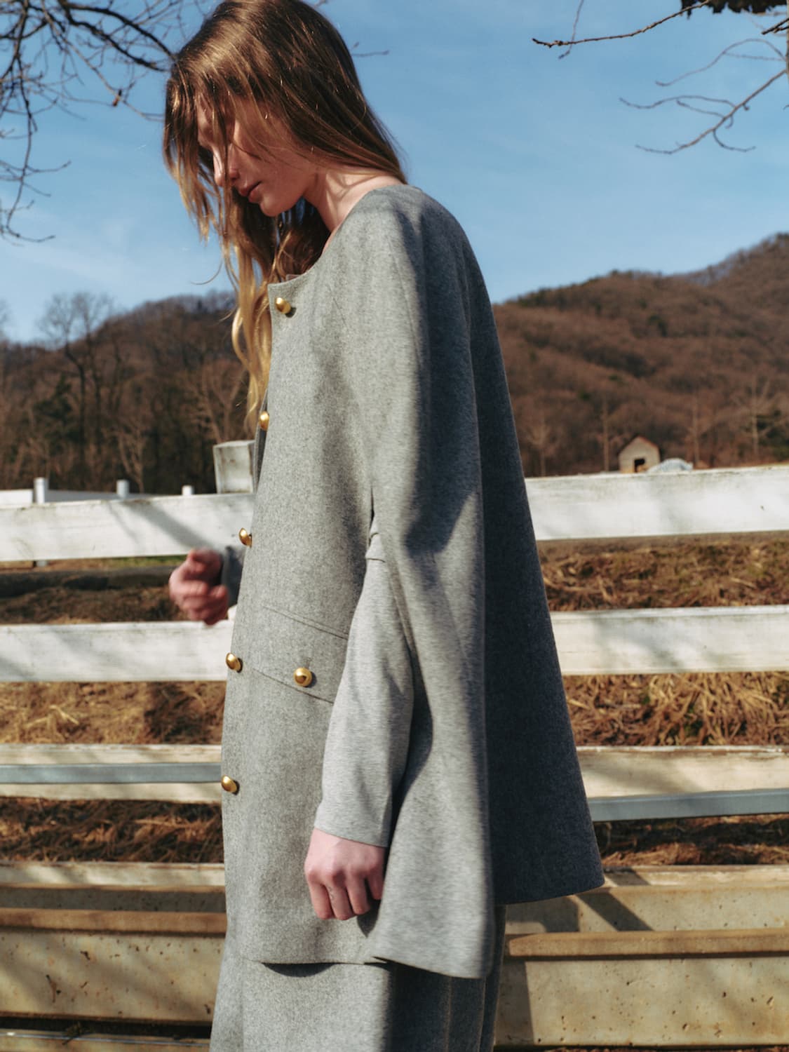 파르벵 코티지 울 케이프 상품이미지4