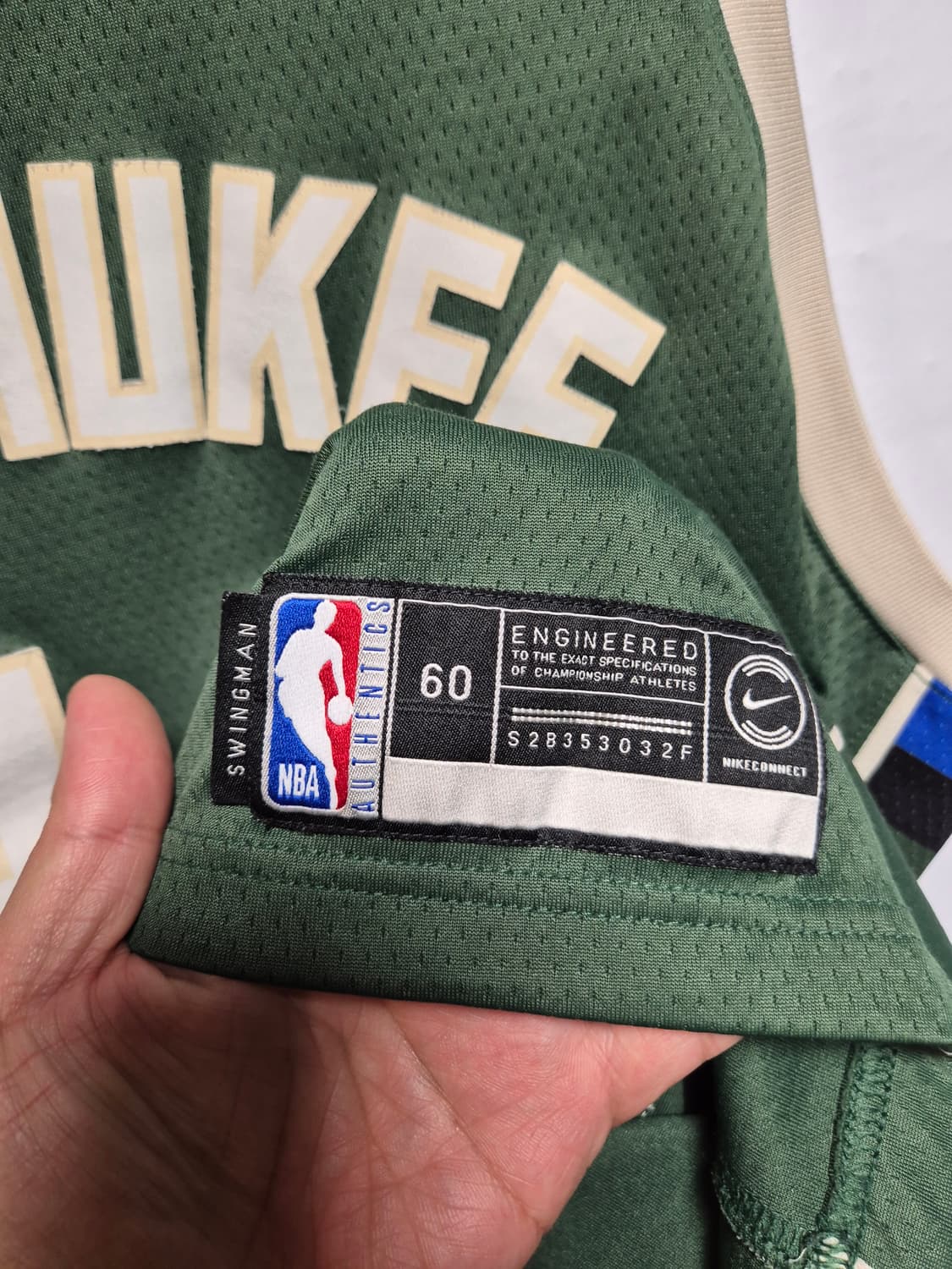 나이키 야니스 아데토쿤보 벅스 유니폼 34번 그린 3XL 상품이미지6