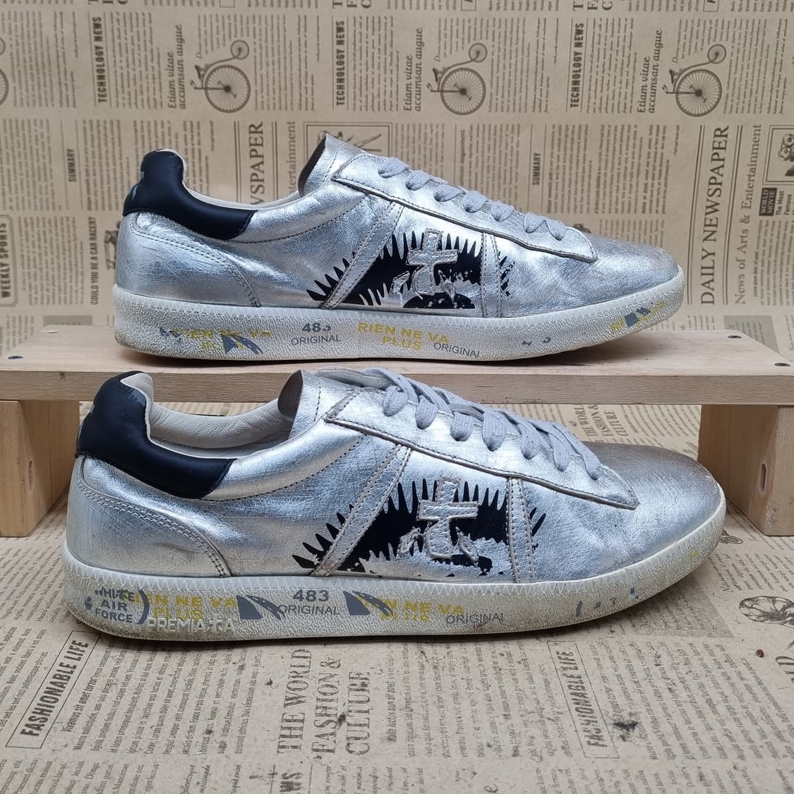 프리미아타 실버 남성스니커즈43 275 상품이미지1