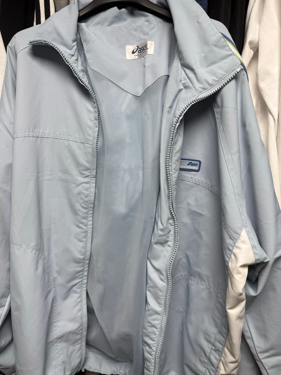 아식스 스카이블루 바람막이(한국발매 상품! 상품이미지1