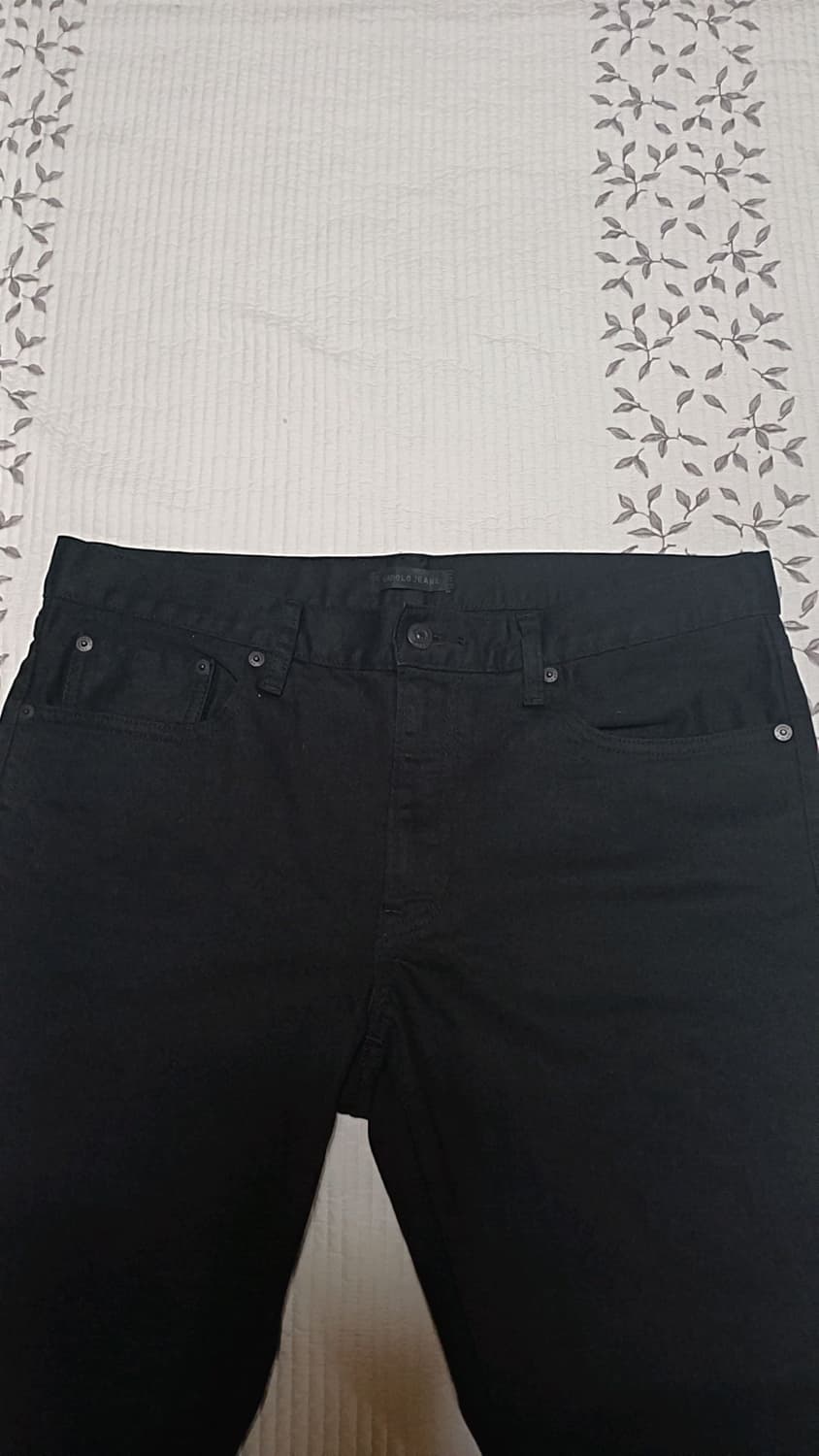 유니클로 슬림블랙진 실측33인치 기장97 상품이미지2