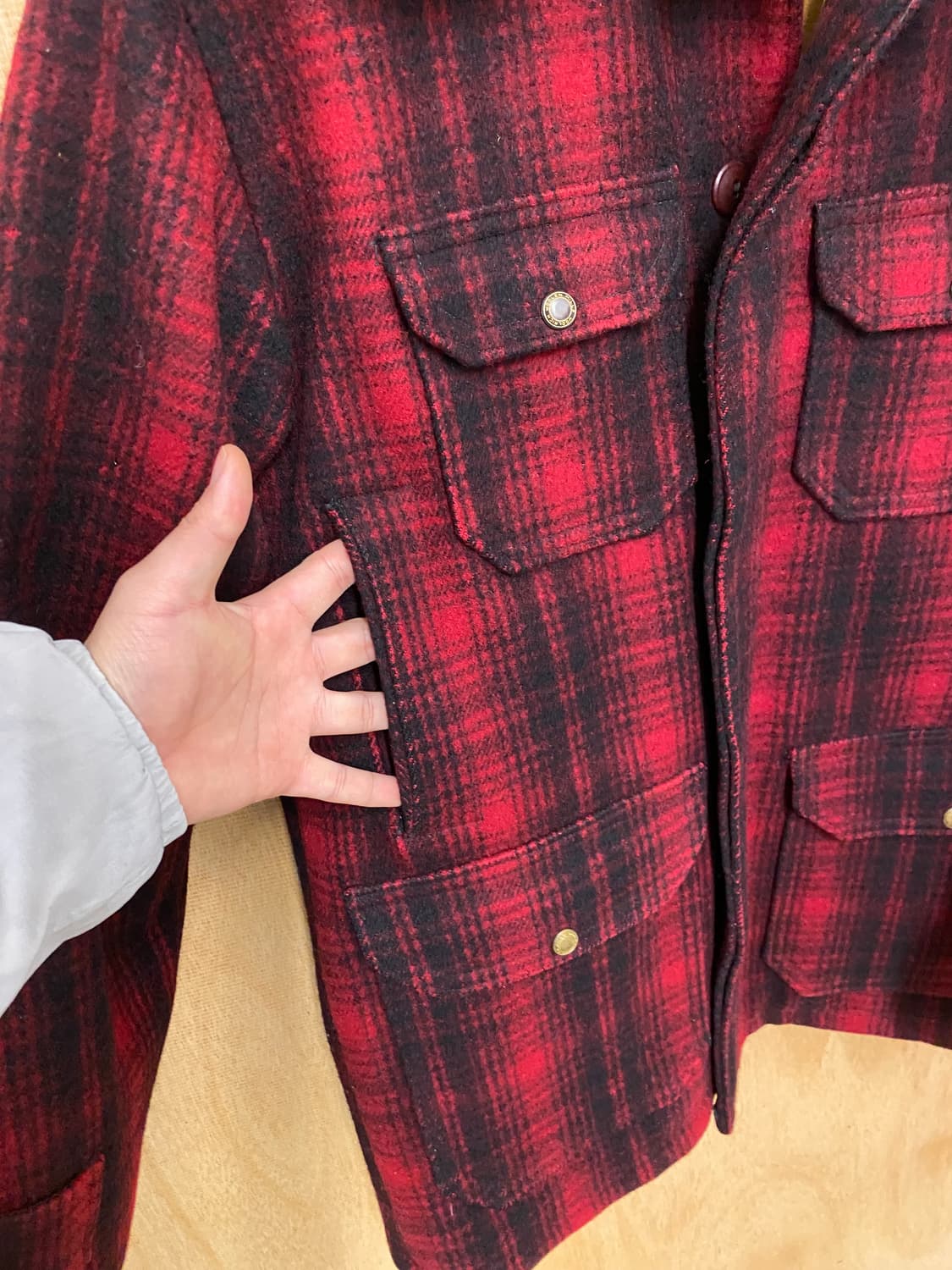 40's WOOLRICH mackinaw set-up 옴브레 매키노 셋업 상품이미지5