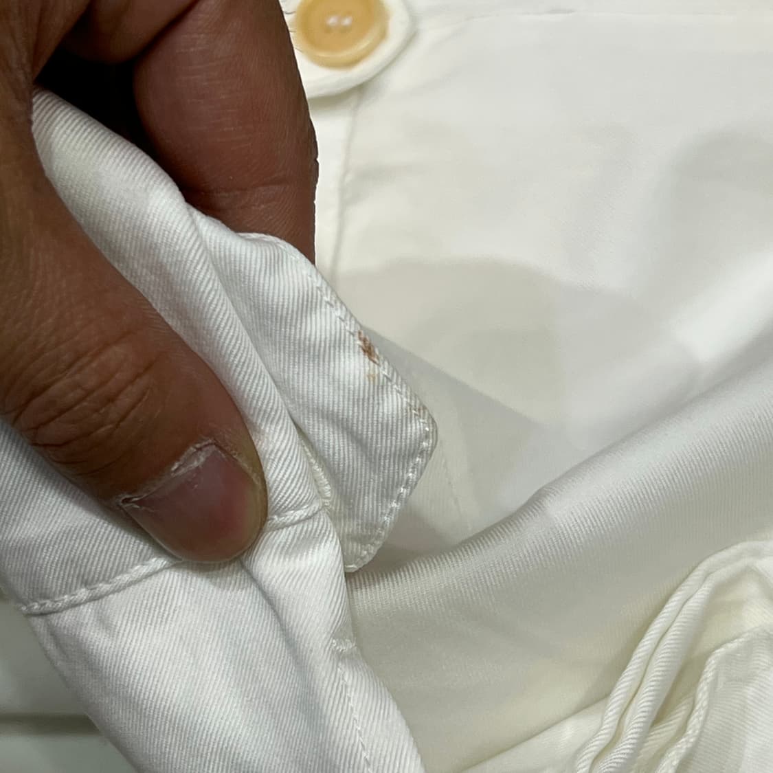  막스마라 화이트 코튼 팬츠 y16346 상품이미지5