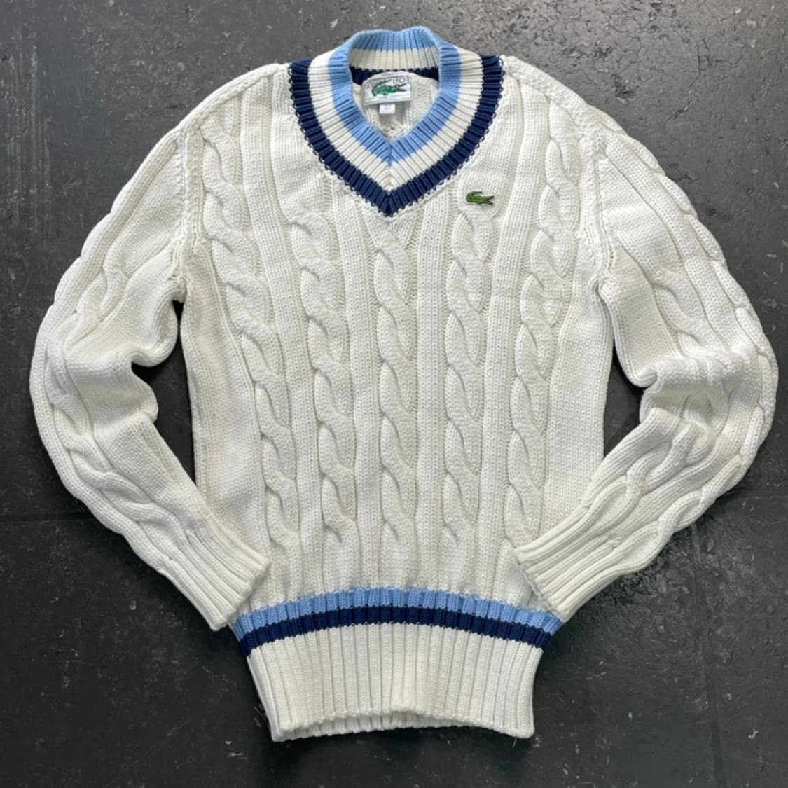 90 라코스테 꽈배기 니트  상품이미지1