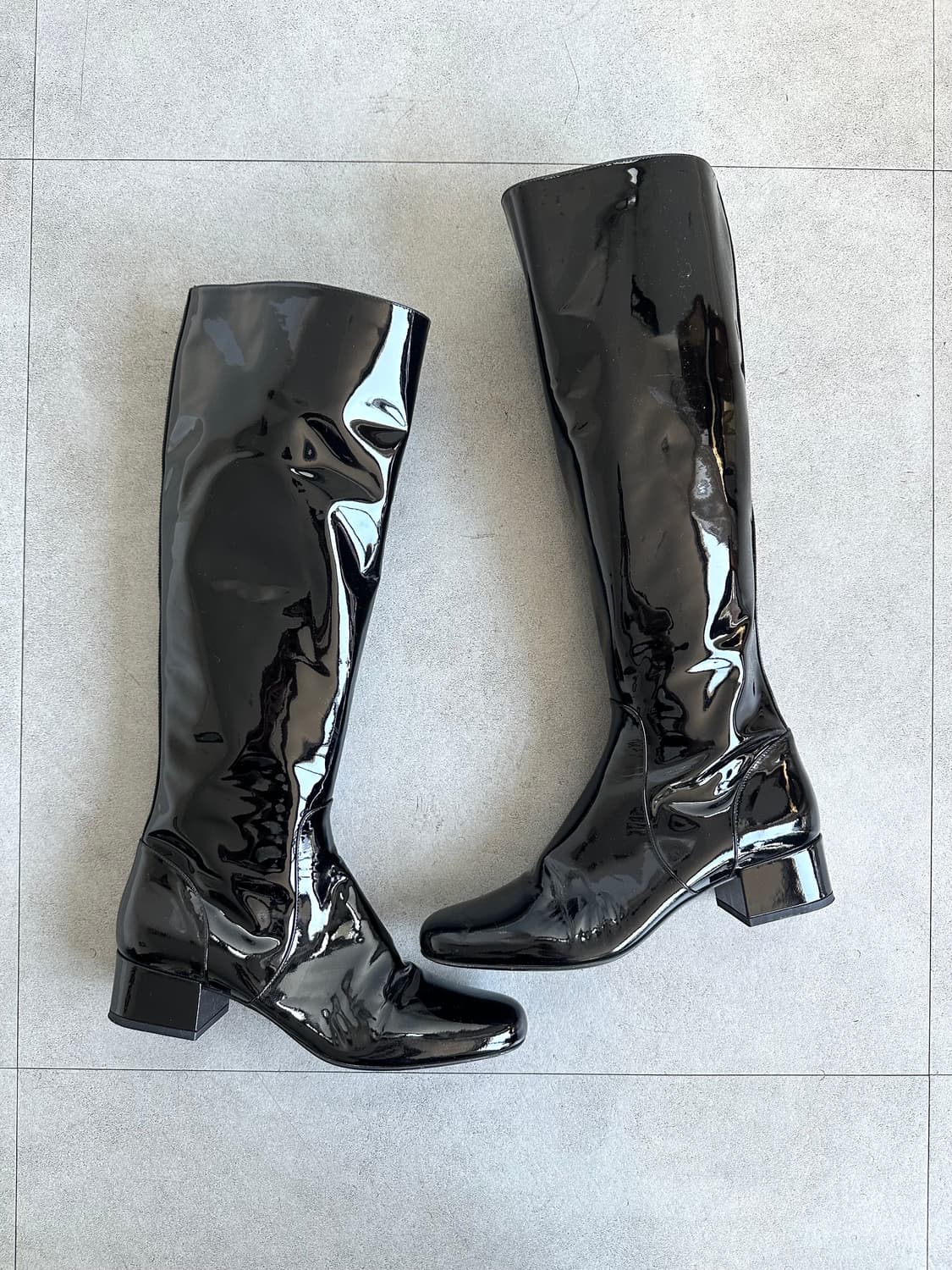 생로랑 에디슬리먼 페이던트 레더 런웨이 롱부츠 상품이미지3