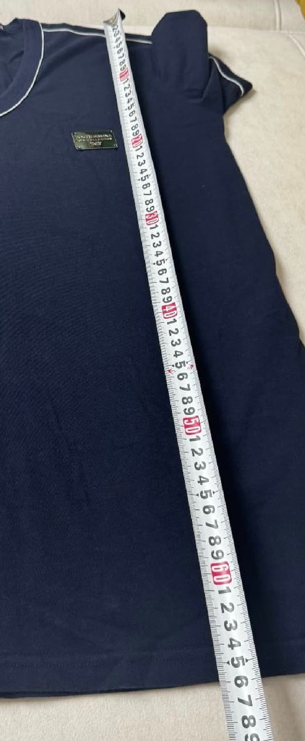 돌체앤가바나 네이비 V넥 반팔 티셔츠 44 상품이미지6