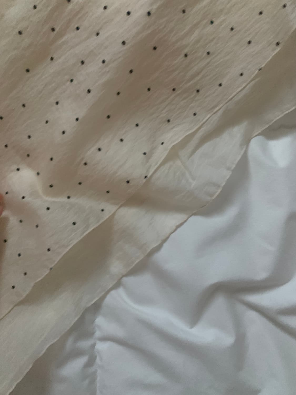 씨유쑨 시유쑨 도트 나시 레이어드 원피스 아이보리 상품이미지4