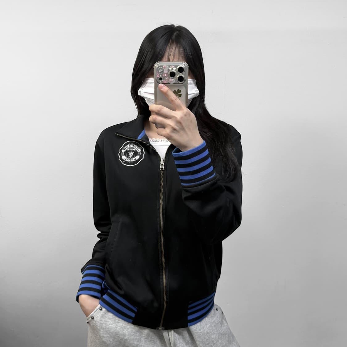 나이키 맨체스터유나이티드 트랙탑 져지 블랙 상품이미지1