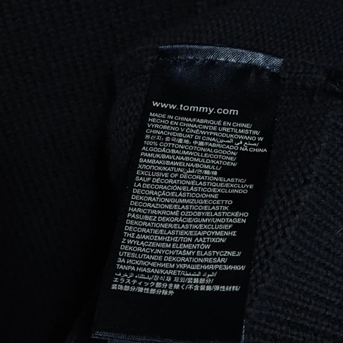 Tommy Hilfiger 타미힐피거 집업 니트 가디건 100 워시드네이 상품이미지6