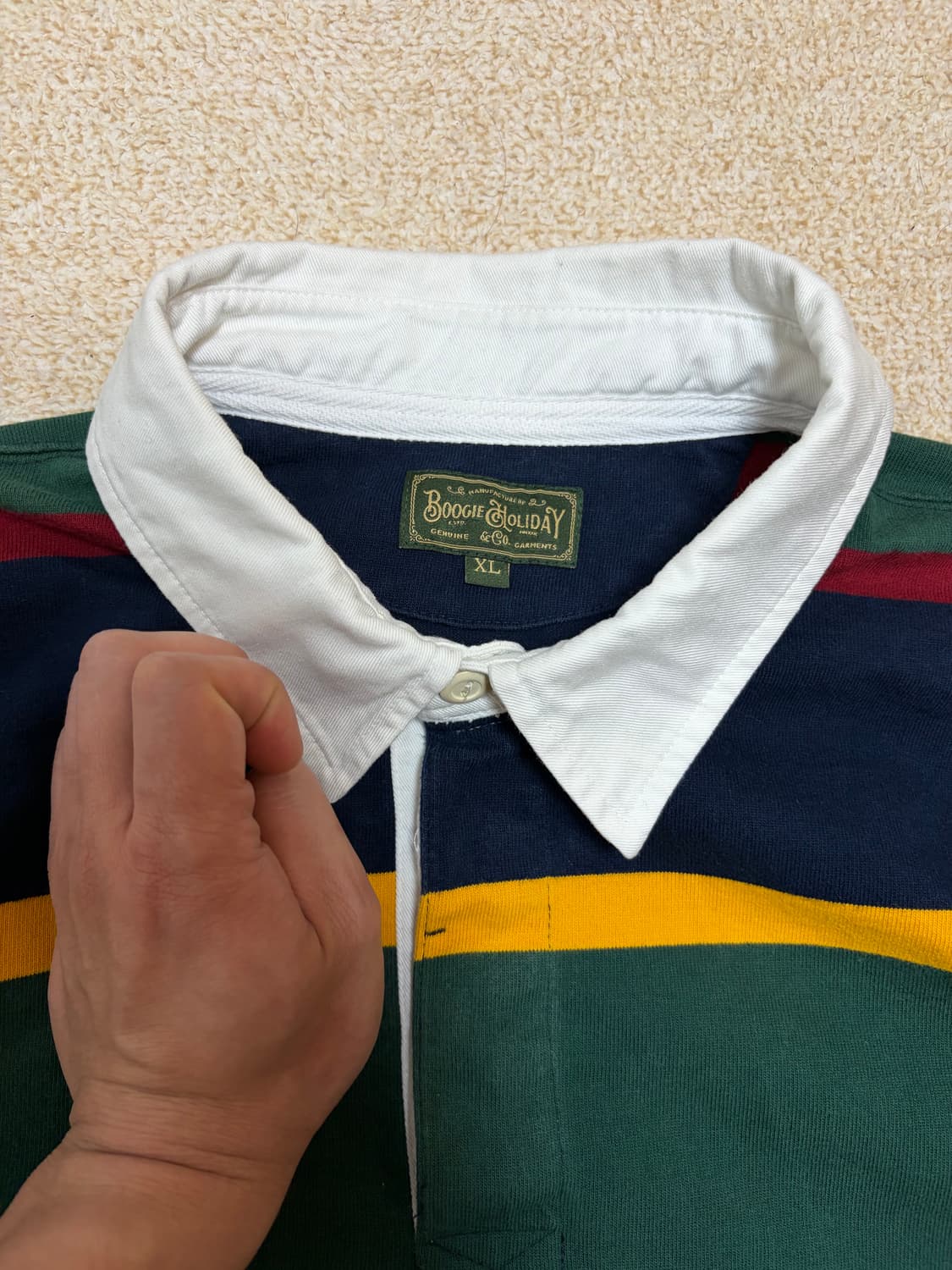 XL) 부기홀리데이 럭비티 스트라이프 상품이미지2