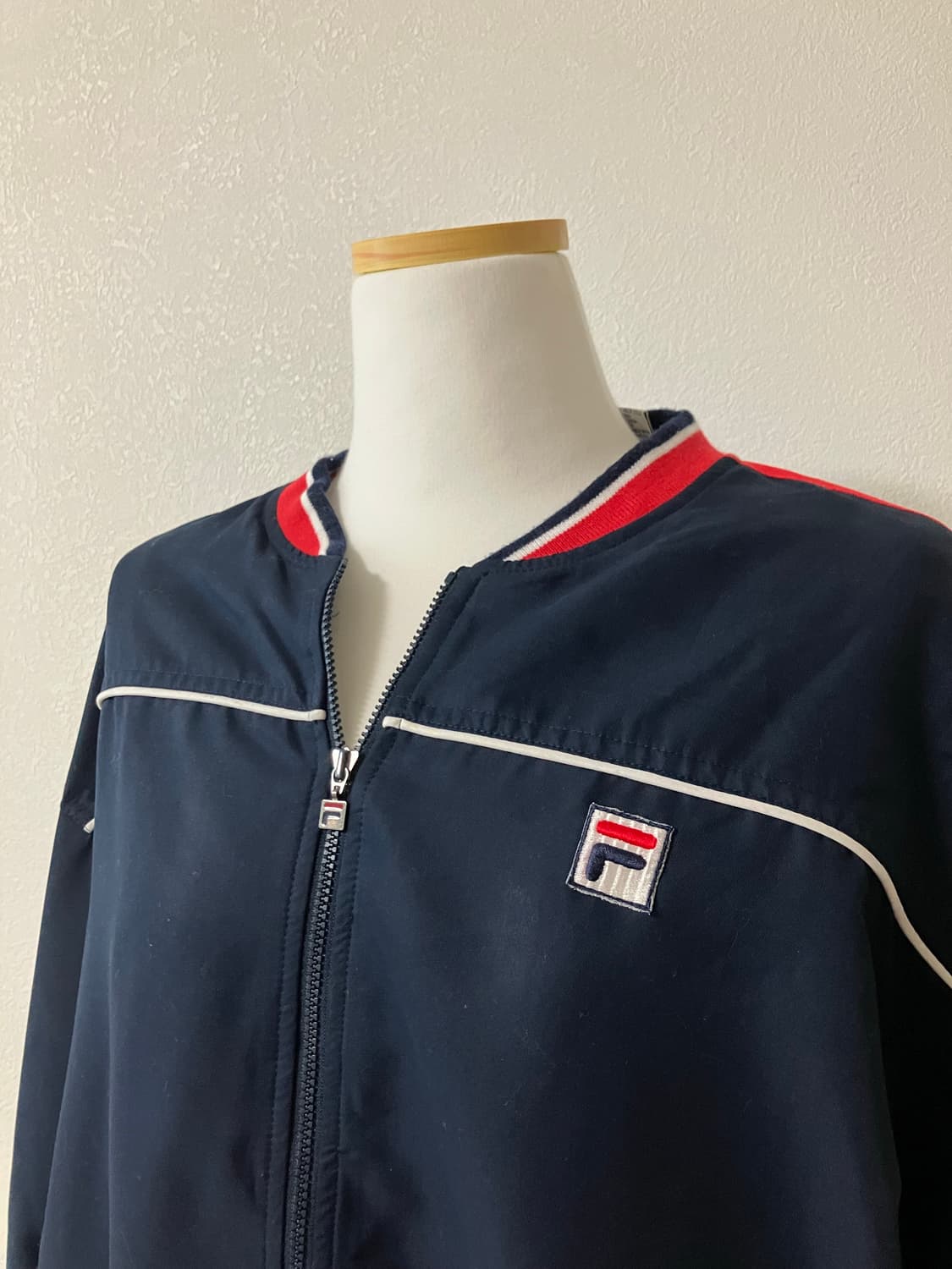 Fila 휠라 네이비 레드 배색 올드스쿨 자켓 상품이미지2