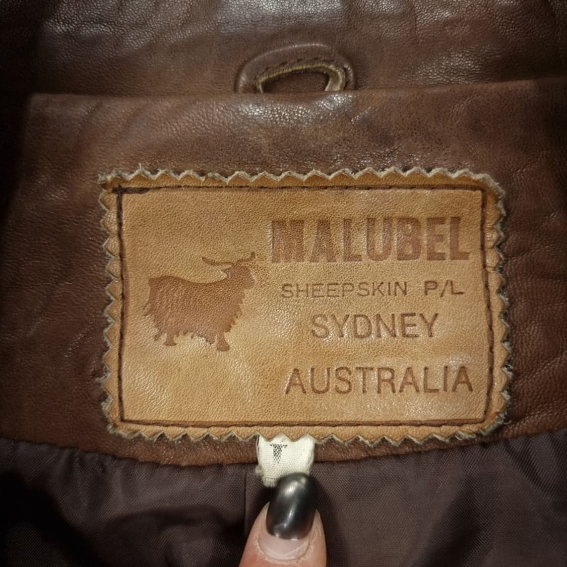 [빈티지] 리업 쉽스킨 레더 양가죽 빈티지 레더 자켓 브라운 M18173 상품이미지7