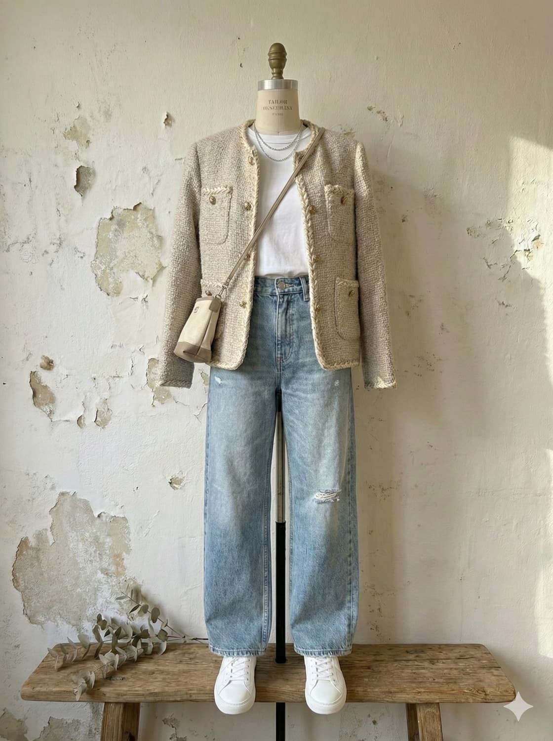 빈티지 무드 트위드자켓 상품이미지3