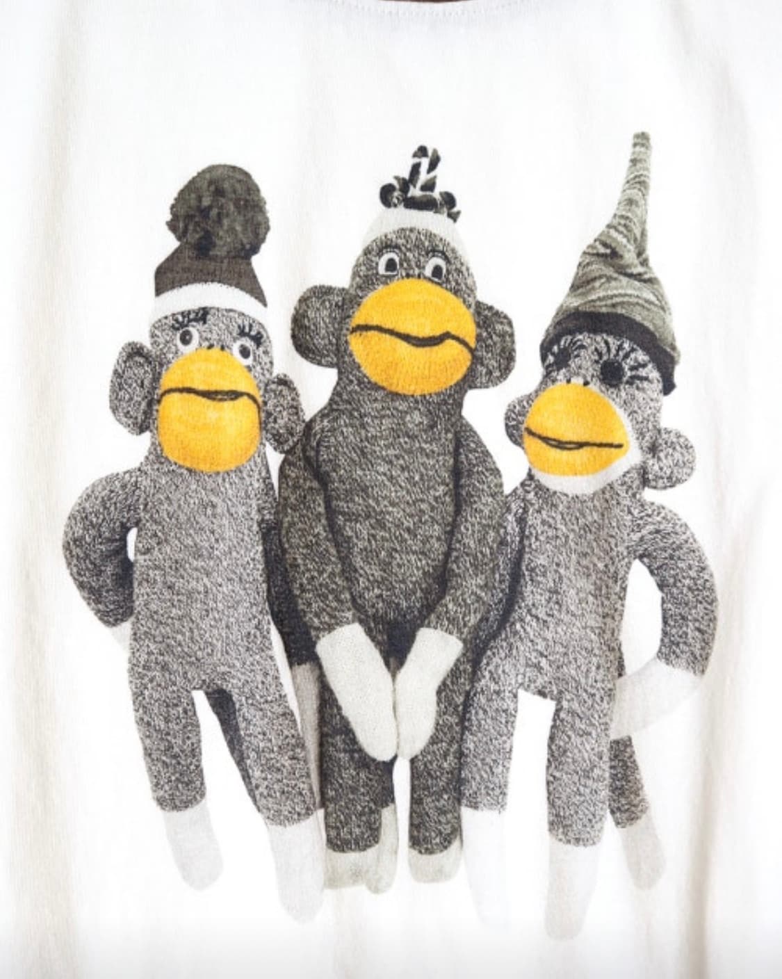 캐피탈 20 천축 링거 티셔츠 몽키 아미고 화이트 상품이미지4